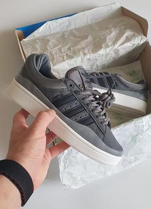 Кроссовки adidas campus × bad bunny grey white