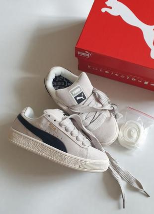 Кроссовки puma suede xl • grey black