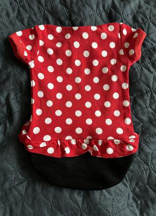 Боди 0-3 месяца, minnie mouse боди на девочку, бодик для девочки красный1 фото