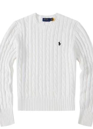 Ralph lauren white crewneck sale