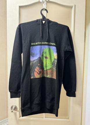 Теплая туника / платье-худи