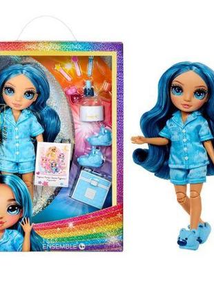 Лялька "rainbow high серії junior high pj party - скайлер"