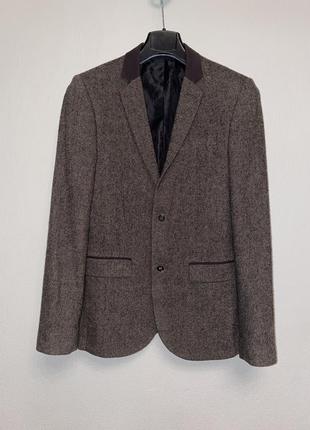 Мужской шерстяной твидовый new look классика пиджак жакет куртка suitsupply бомбер harris tweed тройка kiton блейзер строгий brioni смокинг костюм