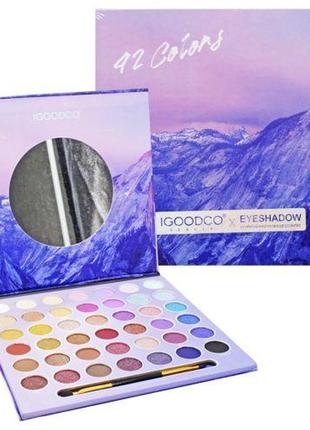Набір тіней для повік "igoodco", 42 кольори комбінований різнобарв'я