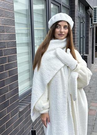 Буклированный шарф-палантин женский odyssey missy ирис