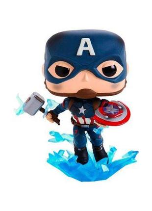 Ігрова фігурка funko pop! марвел cерії "месники: фінал" - капітан америка з мйольніром