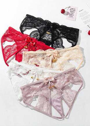 Сексуальные трусики с доступом,с колокольчиками 5цветов