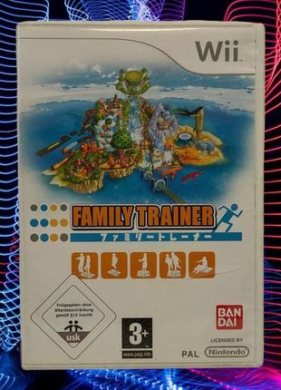 Диск с грою family trainer (nintendo wii)