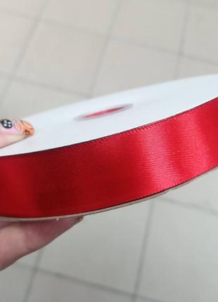Лента атлас 91.4м*25мм красная (#133)