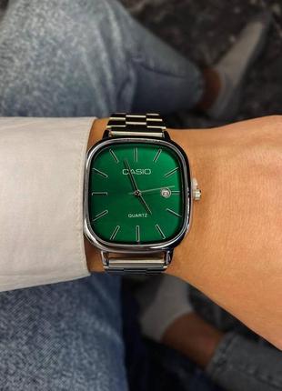 Годинник наручний кварцовий casio чоловічий срібний
