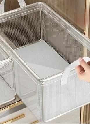 Короб коробка прямоугольный органайзер прозрачная сетка большой 47*28*20 для хранения...