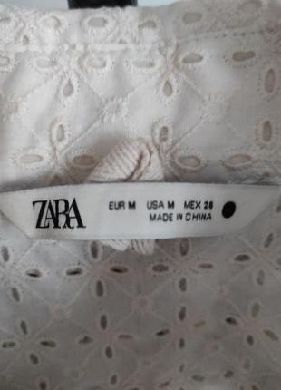 Айворі прошва сорочка белая оверсайз рубашка zara8 фото