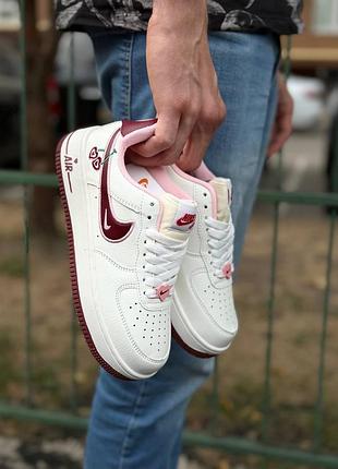 Женские кроссовки nike air force 1 low cherry