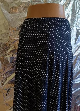 🩷 розпродаж! чорна спідниця у горошок міді юбка 🩷4 фото