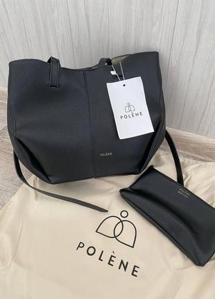 Сумка Polene Cyme EDITION TEXTURED CAMEL полен мини міні