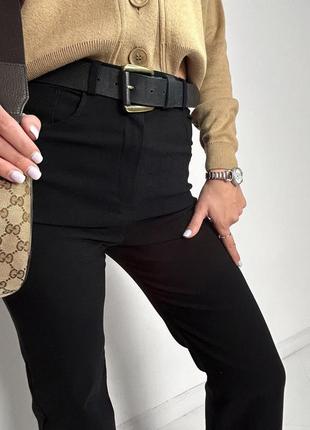 Женские брюки-палаццо с джинс-бенгалина джинсы высокая посадка5 фото