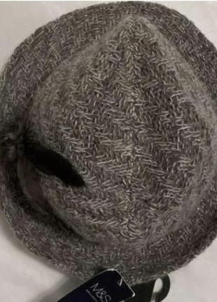 Marks & spencer стильная новая шляпа (в составе ангора) с биркой5 фото