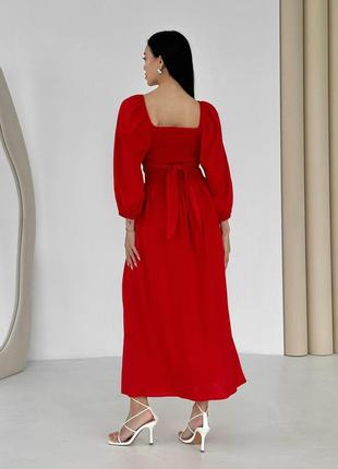 Стильное платье-трансформар в красном  цвете3 фото