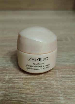 Крем нічний денний shiseido benefiance wrinkle smoothing  resistant cream проти зморшок антивіковий