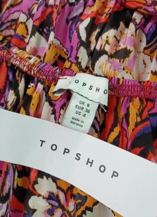 Новый роскошный вискозный длинный сарафан р.8 / 36 от topshop с открытой спинкой4 фото