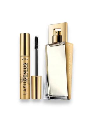 Attraction 50 ml и тушь для ресниц lash genius, avon женский набор по суперцене