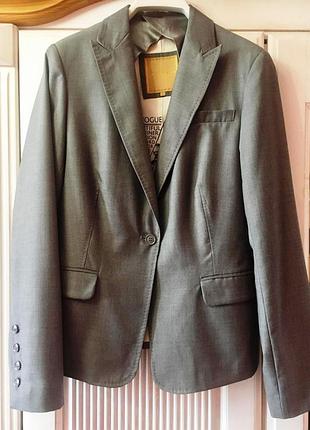 Стильний італійський жакет-піджак "silvian heach" сталевого кольору