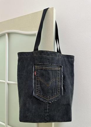 Шоппер levi's джинсовый