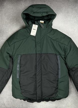 Adidas terrex myshelter 600 cold dry пуховик зимняя куртка зеленая черная оригинал hg6031