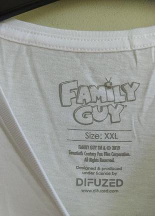 Чоловіча бавовняна футболка family guy stewie french girls difuzed ts707085fox8 фото
