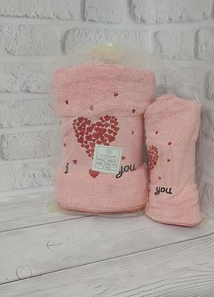 Набір рушників. подарункові набори.
