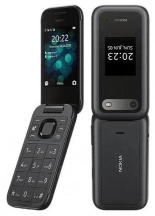 Телефон nokia 2660 dual flip black 2g. распродажа. новые