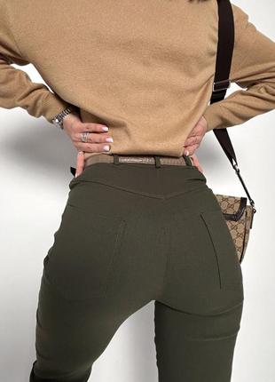 Женские брюки-палаццо с джинс-бенгалина джинсы высокая посадка5 фото