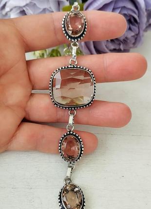 Флойдит🧡 драгоценный браслет серебро натуральные камни