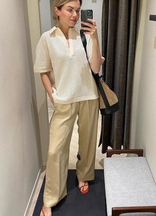Massimo dutti, женские летние брюки от люкс бренда