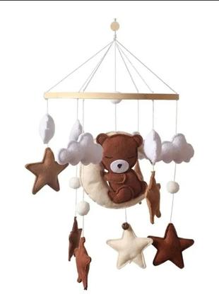 Мобиль детский "медведь на месяце"