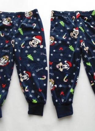 Пижамные шаны тонкий велюр 1,5- 2 года 18-24 месс primark