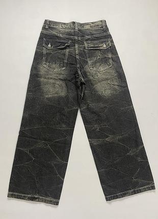 Штаны jaded london washed black razor jeans