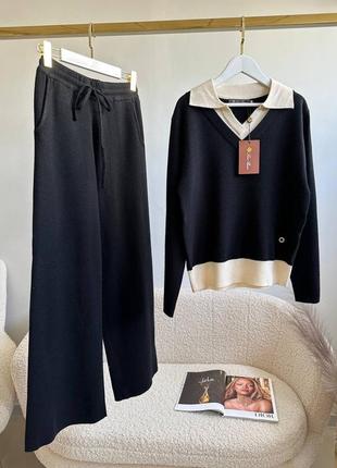 Брендовый брючный костюм в стиле loro piana