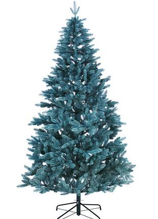 Искусственная пушистая елка элит (высота 3.00 м) литая (голубая) 1tap