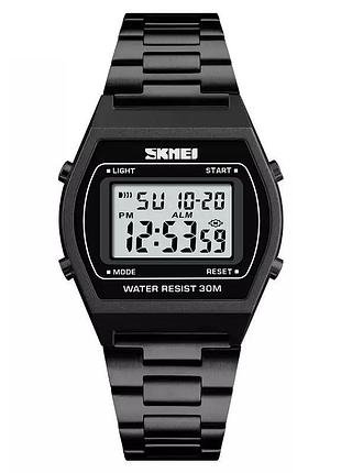 Наручные электронные ретро часы skmei 1328 черный 1tap 1tap