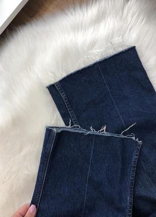 Укороченные джинсы клеш клеш плотные высокая посадка капри10 фото