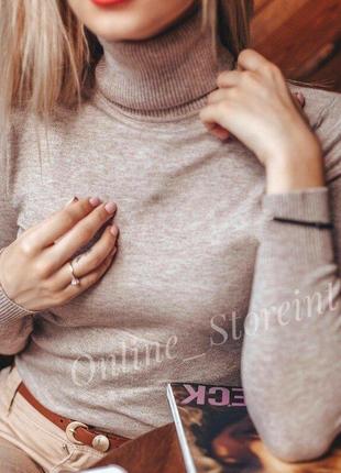 💖original!💖new 2o24  темний беж👌базовий гольф водолазка мілано™milano zone ❤