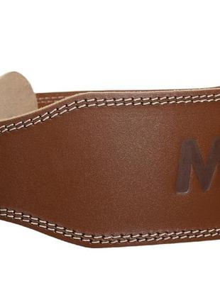 Пояс для важкої атлетики madmax mfb-246 full leather шкіряний chocolate brown xl 1tap