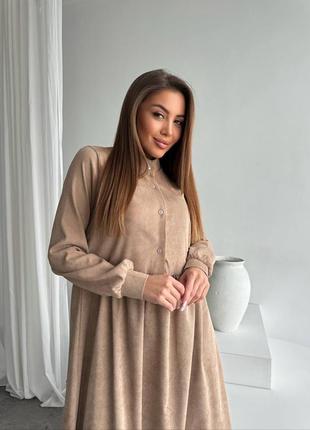 Вельветова сукня4 фото
