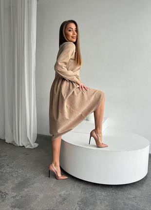 Вельветова сукня3 фото