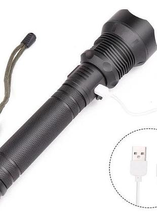 Фонарь ручной аккумуляторный xanes 1282 xhp70 фонарик 1tap