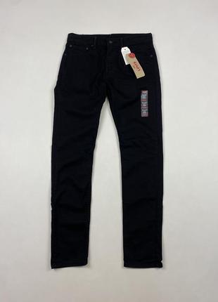 Levi's 512 новые оригинальные мужские джинсы slim taper black pants3 фото
