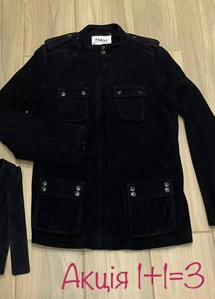 Акция 🎁 стильная куртка замшевая farhi by nicole farhi made in italy черного цвета massimo dutti ralph lauren