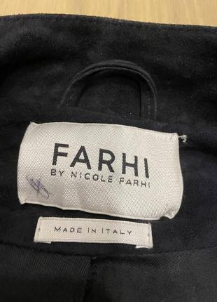 Акция 🎁 стильная куртка замшевая farhi by nicole farhi made in italy черного цвета massimo dutti ralph lauren4 фото