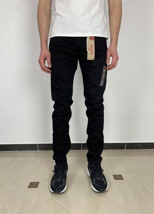 Levi's 512 новые оригинальные мужские джинсы slim taper black pants
